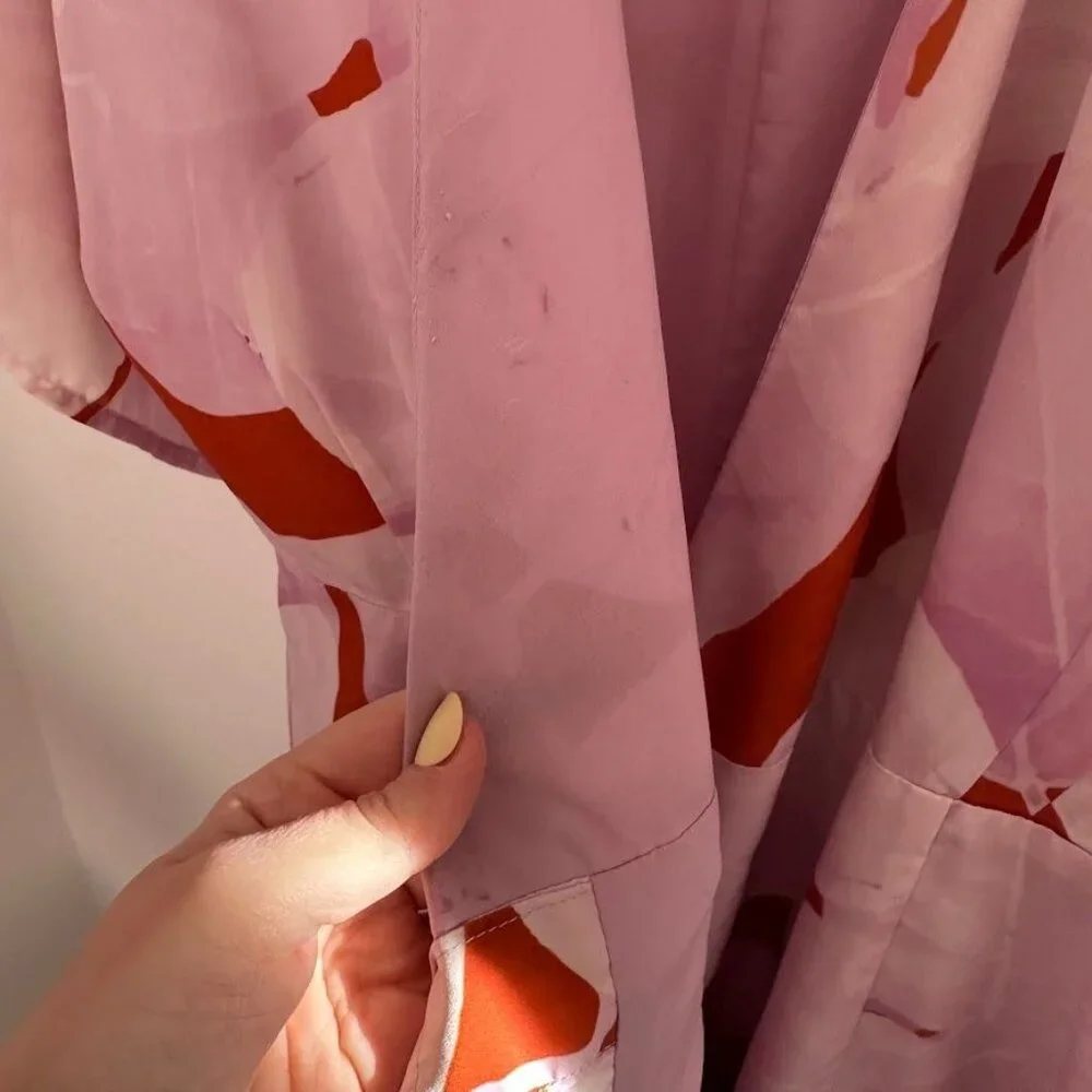 Hutch Floral Wrap Maxi in Pink Purple - Picture 7 of 10